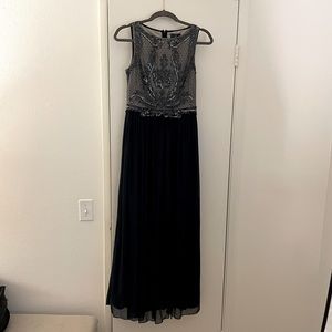Navy Blue Adriana Papell Dress